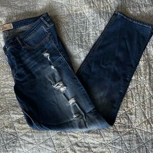 Stylish Hollister Distressed Blue Jeans